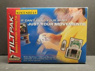 N64 Tilt Pak Rumble Motion Sensing Pelican Nintendo 64 Accessory Vintage