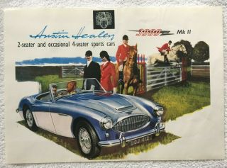Austin - Healey 3000 Mk Ii,  Factory Poster,  12 " X 16 1/2 ",