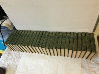 Antique 1934 Funk & Wagnalls Standard Encyclopedia Complete Set 25 Volumes Fine