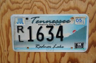 2005 Tennessee Radnor Lake License Plate 1634