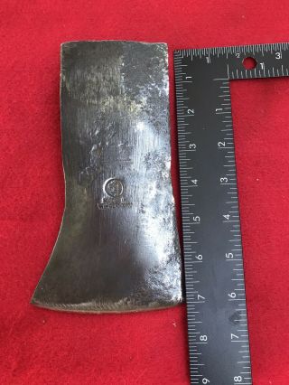 Vintage West Germany Single Bit Axe Head Made In W.  Germany Stamped 3 And Logo 2