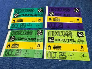 Mexico 1968 Olympic Games Tickets C