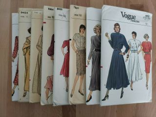 Vintage Vogue Sewing Patterns Women 