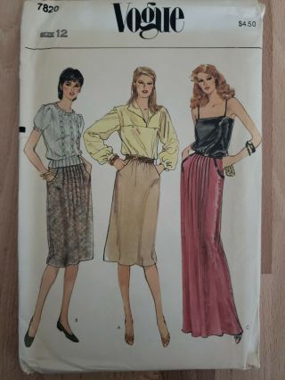 Vintage Vogue Sewing Patterns Women ' s/Misses Size 12 FF,  Choose Your Style 2