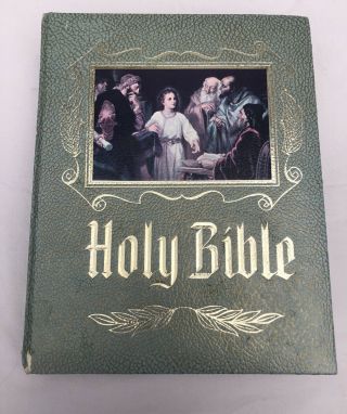 Vintage Holy Bible King James Version Red Letter Edition Heirloom 1971 Large