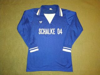 Fc Schalke 04 Germany 1978/1979 Home Shirt Trikot Erima Vintage Longsleeve