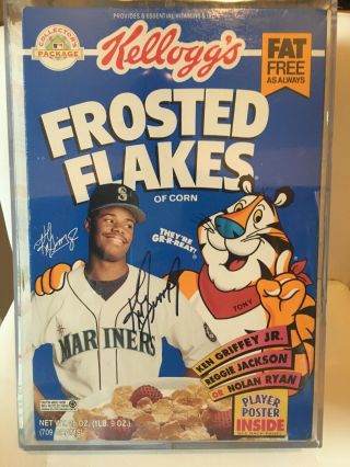 1994 Frosted Flakes Ken Griffey Jr Signed/autograph Full - Size Box Jsa