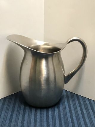 Vintage Us Military Army Medical Corp Vollrath Stainless Steel Hospital Pitcher