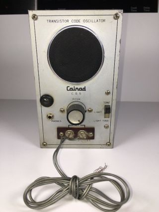 Vtg Calrad Model Co5 Transistor Code Oscillator