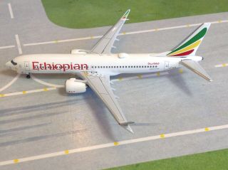 Aeroclassics Ethiopian Airlines Boeing 737 Max 8 Et - Avm 1/400 Scale Model