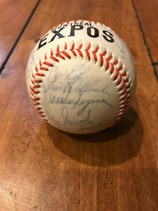 1983 Montreal Expos Multi Signed Baseball w/ 30 Gary Carter Andre Dawson,  JSA 2