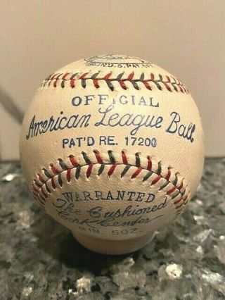 Circa 1929 - 31 Reach Official American League Baseball (Barnard) 2