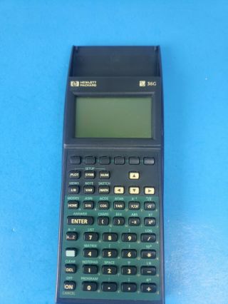 Vintage Hp Hewlett Packard 38g Graphing Calculator W/ Flip Cover,  1995