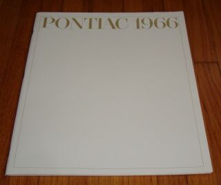 1966 Pontiac Full Line Deluxe Sales Brochure Gto Tempest Grand Prix 2,  2