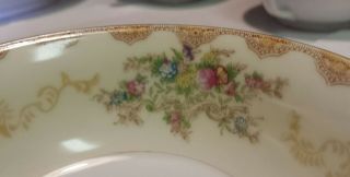 VINTAGE MEITO CHINA JAPAN DALTON PATTERN DOUBLE HANDLE CUP AND SAUCER 2