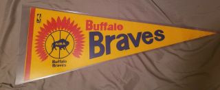 Hard To Find Buffalo Braves First Year Pennant Buffalo Memorial Auditorium