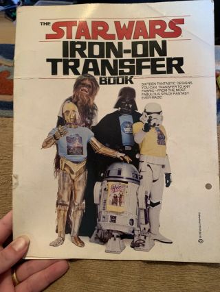 Vintage Star Wars Iron - On Transfer Book 1977 Ballantine Books 10 Of 16