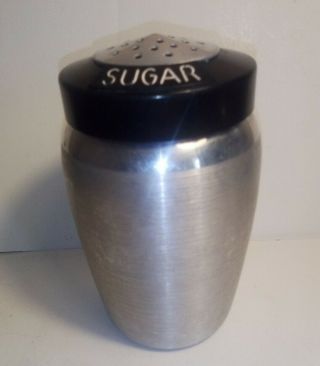 Vintage Kromex Spun Aluminum & Bakelite Sugar Shaker