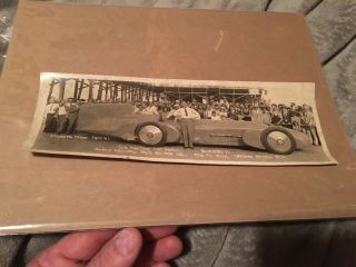 Old Race Car 10 In Post Card Of Sir Malcom Campbell Bluebird 2 1932
