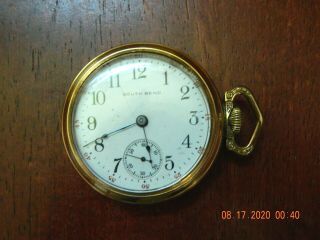 Antique South Bend Pocket Watch 17 Jewels 10k Rolled Gold Plate Case