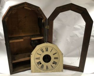 Antique Ithaca Calendar Clock Co.  Calendar No.  11 Case For Parts/repair