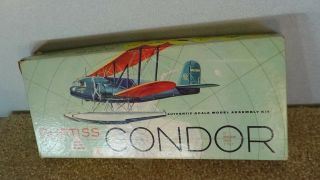 Old Itc Ideal Toy Curtiss Wright Condor Airplane Model W/box 3724