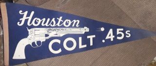 Mlb 1962 Houston Colt.  45s 1st Year Full Size Baseball Team Pennant Buy It