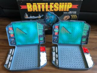 Vintage 1990 Milton Bradley Battleship Classic Naval Combat Game Complete