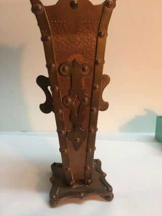 Vintage Copper & Brass Vase Arts & Crafts Mission Stickley Style