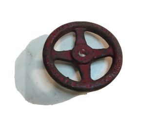 Vintage 3 Inch Heavy Cast Iron Metal Valve Wheel Steampunk Handle Train Boiler