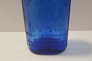 Vintage Phillips Milk of Magnesia Cobalt Blue Bottle 7 
