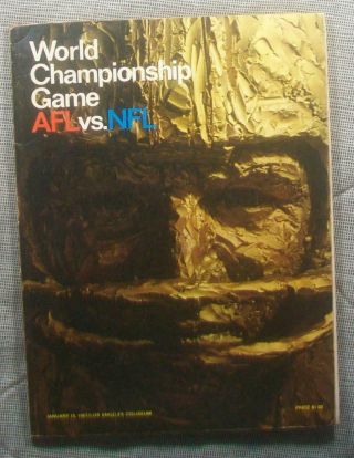 1967 Nfl Championship Bowl I Program - Superbowl Pack Takes 1st One 35 - 10