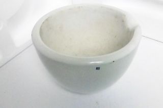 Large 9 " Coors White Porcelain Mortar Only No Pestle Vintage Heavy