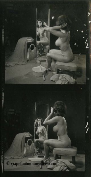 Bunny Yeager Vintage Contact Sheet Photograph Studio Nudes Published ABCs Book 3