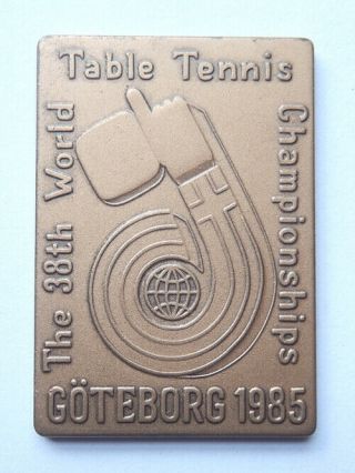42th World Table Tennis Championships Goteborg Participant Medal Sweden 1993