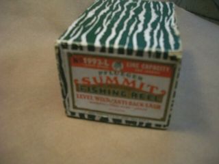 Vintage Pflueger Summit 1993l Baitcasting Reel With Cub Handle Box Tag Etc.