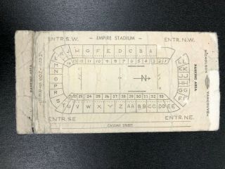 1966 CFL GREY CUP TICKET STUB - STUB FROM 1966 GREY CUP GAME 2