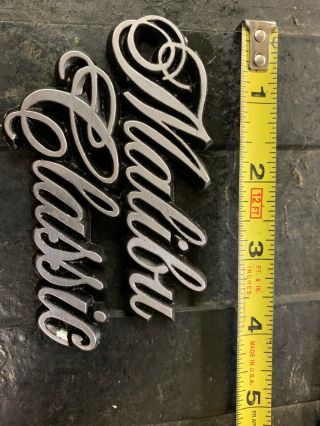 Vintage 1976 Chevy Malibu Classic Grille Emblem Badge Nameplate Grill Chevrolet
