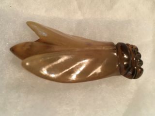 Vintage French Cicada Brooch Pin,  Celluloid,  1930 