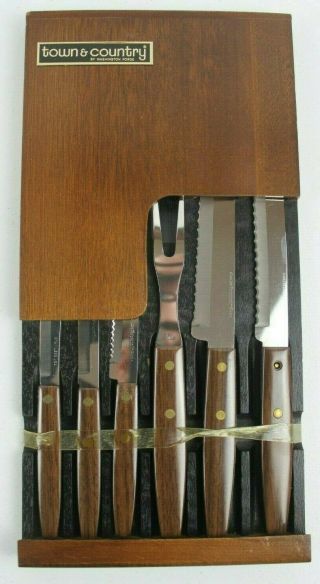Vintage Town & Country Washington Forge Knife Set W/ Box