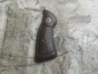 Vintage Smith & Wesson J Frame Square Butt Right Side Diamond Grip Panel