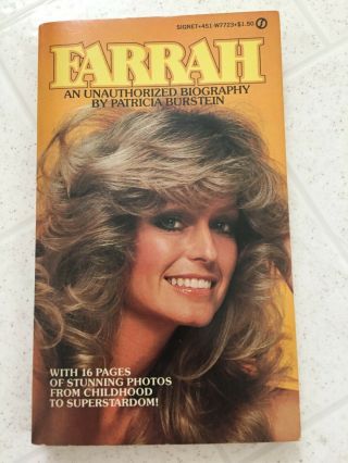 Vintage 1977 Farrah Fawcett Biography Paperback Book Charlie 