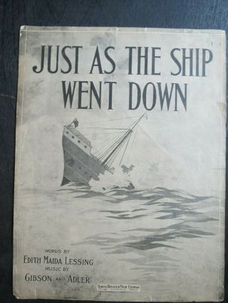 Titanic History Sheet Music Just As The Ship Went Down