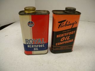 2 - Vintage Advertising Tins,  Fiebing 