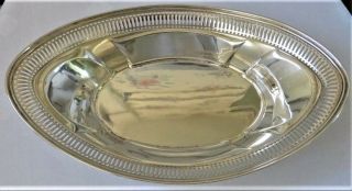 Antique Wilcox & Wagoner Ny Sterling Silver Bowl Bread Tray