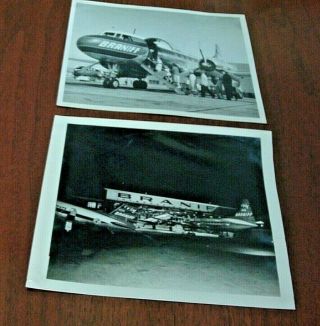 Braniff International Airways Photos B & W (2) 1950 - 60 