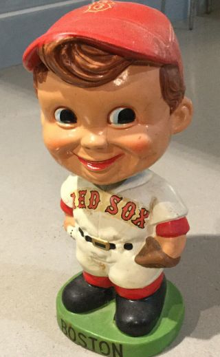 Vintage 1962 Mlb Boston Red Sox Baseball Green Base Bobblehead Nodder Bobble