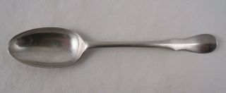 Early American Coin Silver Spoon By Unknown Maker Is