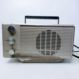 Vintage General Electric GE Portable TV AM/FM Radio Model No.  7 - 7150A 2