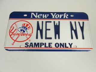 Lp7 License Plate York Ny Yankees Sample Plate Baseball Mlb